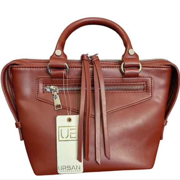 Urban Expressions Satchel Burgundy - Picture 1 of 9